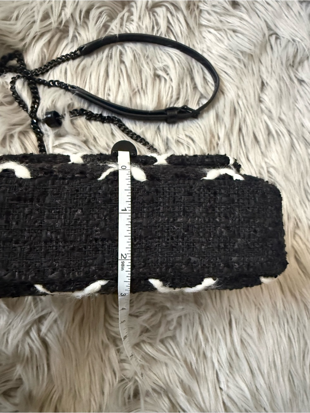 TORY BURCH Willa Tweed Mini Top Handle Bag NWT - Picture 15 of 15